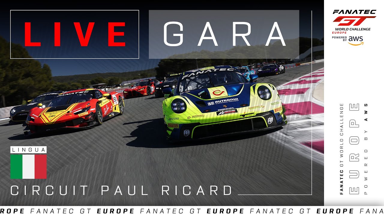 LIVE | Gara | Circuit Paul Ricard | 2024 Fanatec GT Europe (Italian)
