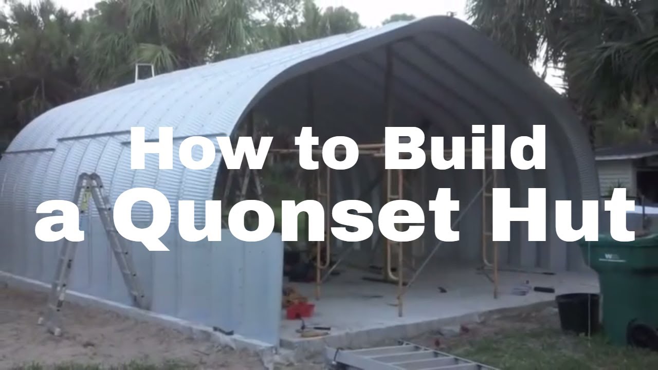 How to erect a steel Quonset Hut Building