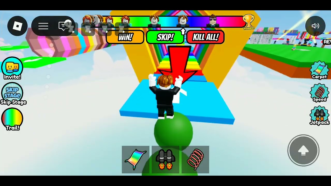 Playing an obby