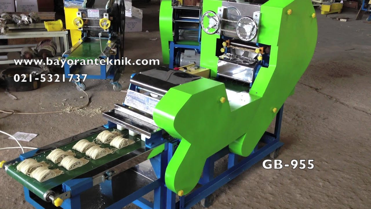 Mesin Pembuat Mie / Bakmi teknologi terbaru, GB-955 telah tercipta di Indonesia
