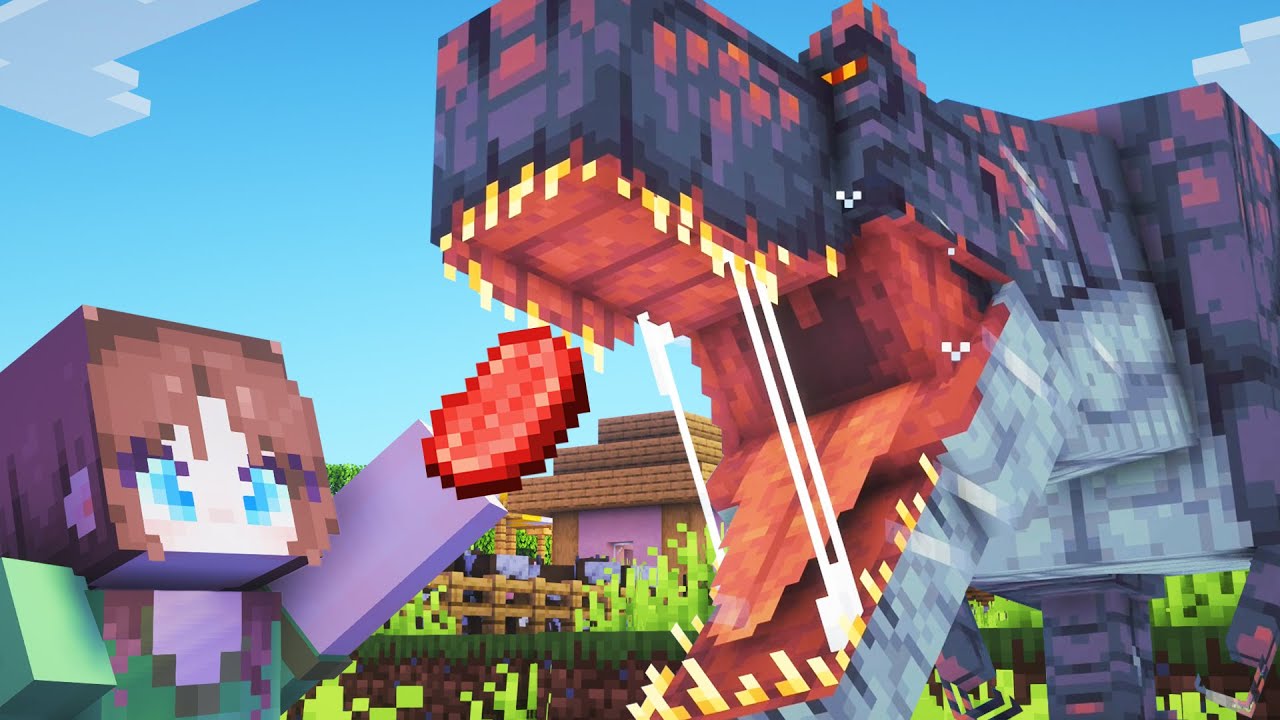 I Trained a Tyrannosaurus in Minecraft | The Dawn Era | The Best Minecraft Dinosaurs Mod