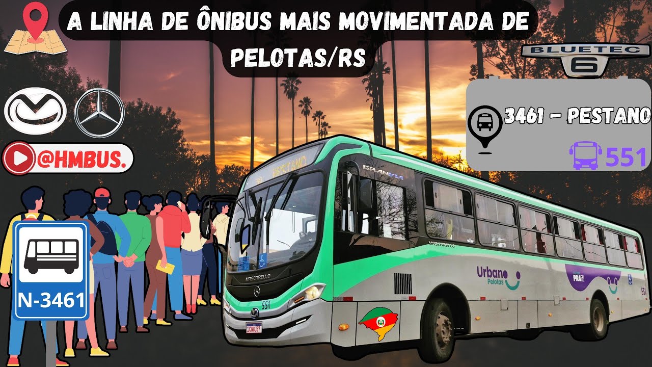 Linha 3461 | Pestano - A mais movimentada de Pelotas/RS.