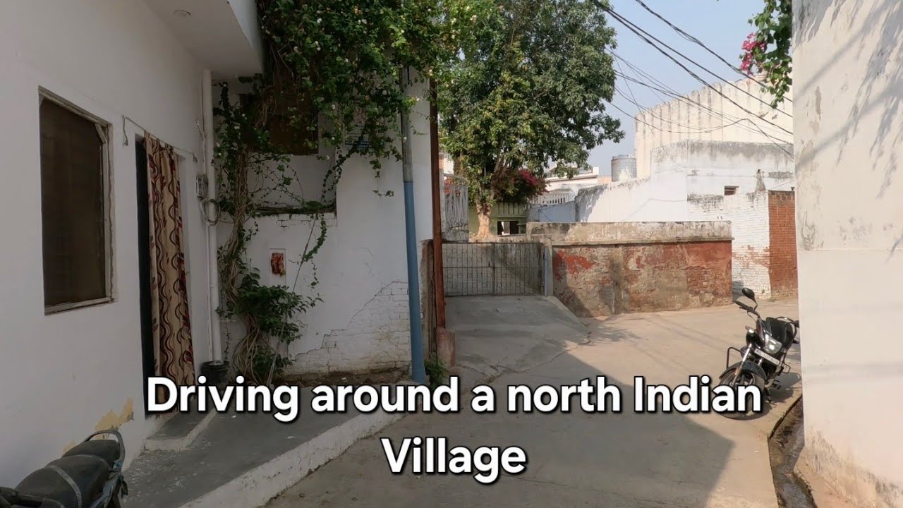 4K Indian Village Drive | Driving around India | UP, India