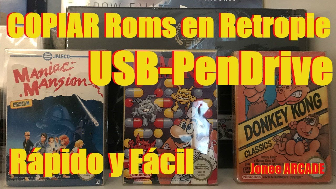 Como copiar, cambiar, introducir ROMS en RETROPIE por USB +GANADOR SORTEO STEAM