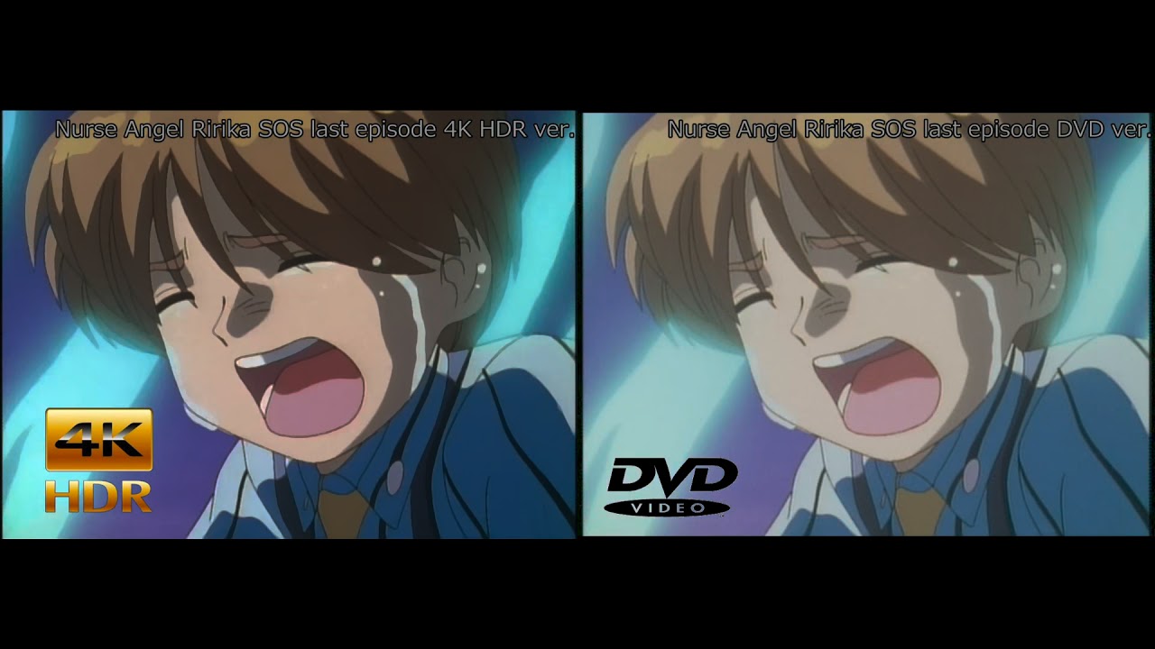 nurse angel ririka sos last episode comparison sdr and 4K HDR