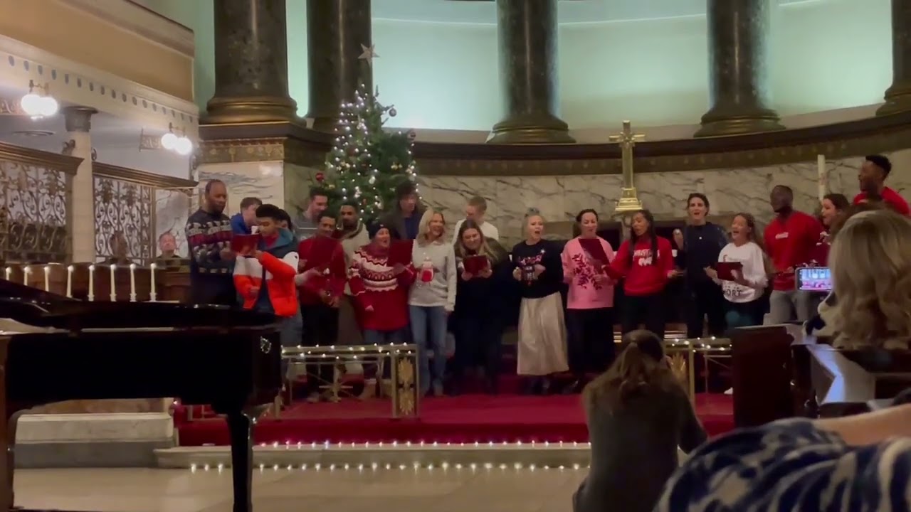 Eastenders cast singing Winter Wonderland at Christmas Carol concert | Solving Kids' Cancer event