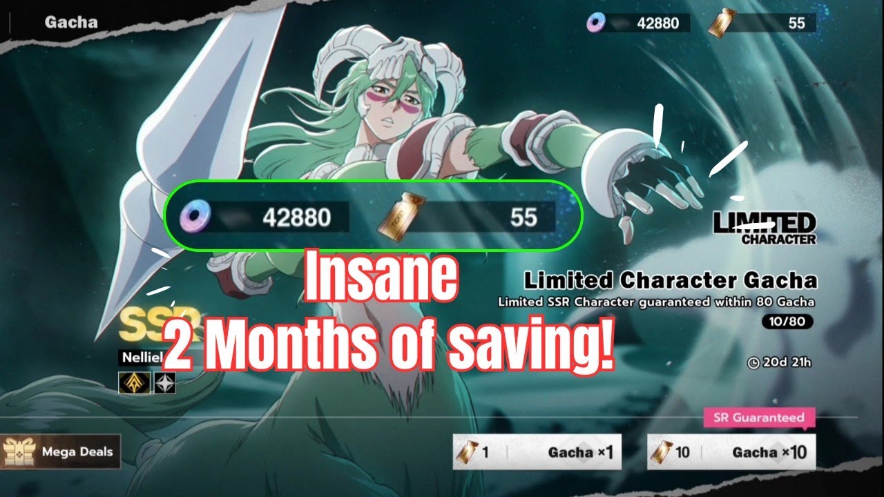 Pulling Nelliel with 42K Jades, x55 Limited Ticket - Bleach Soul Resonance