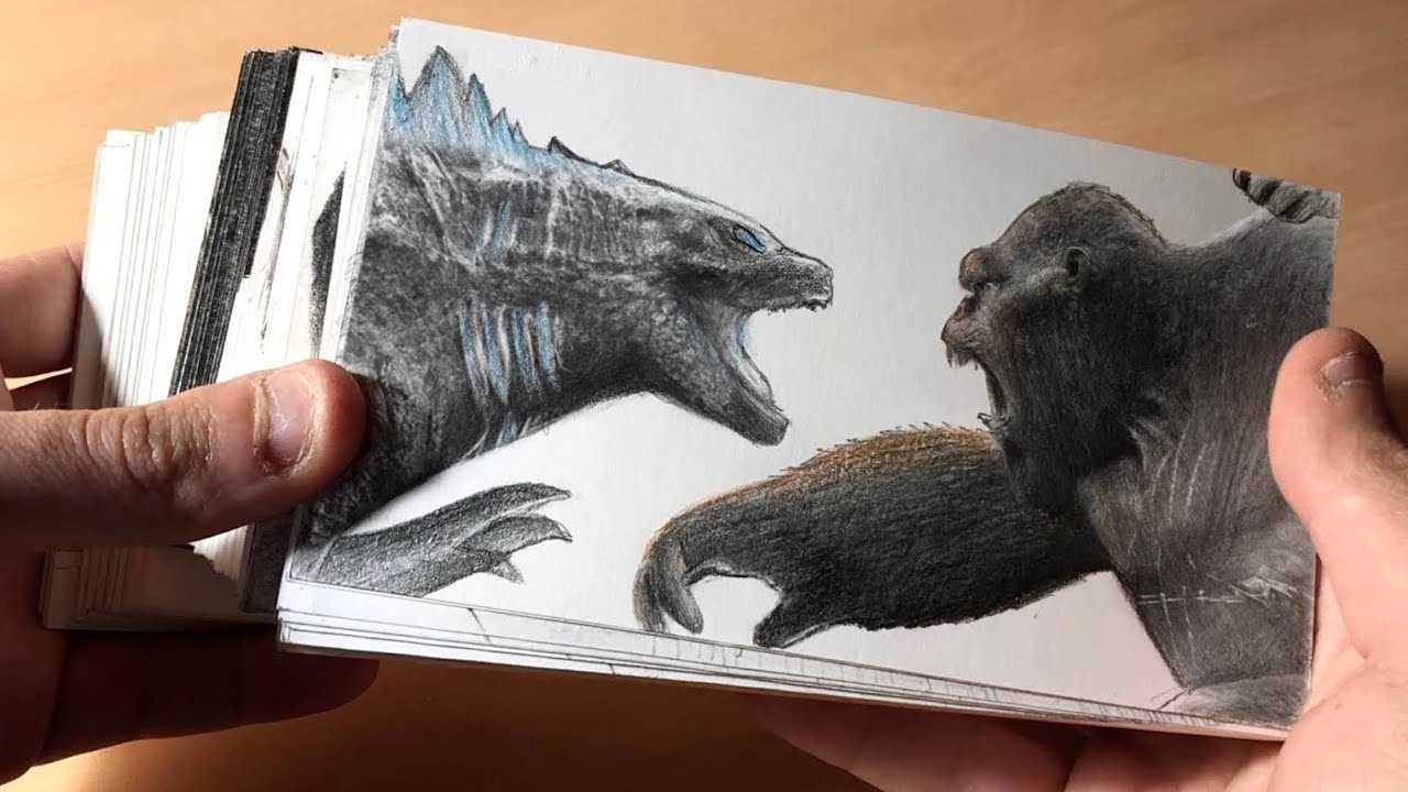 Godzilla vs Kong Flipbook • Battleship Scene