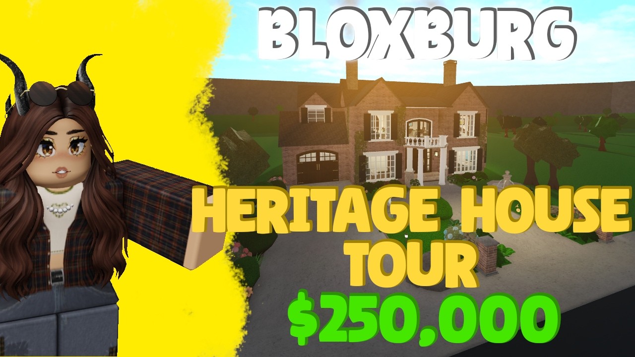 Heritage House (9/10)⭐| Full House Tour | $250k Bloxburg Prebuilt House