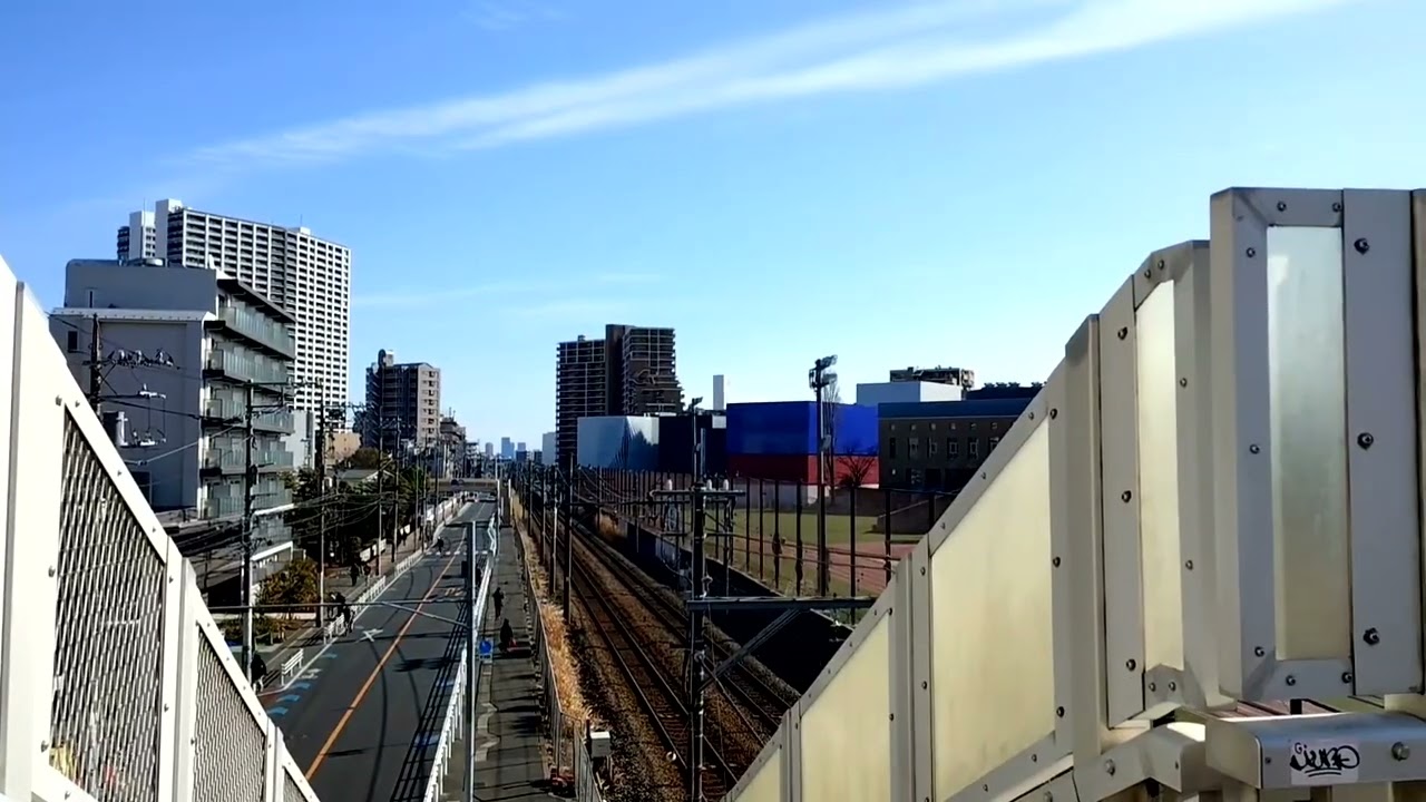 武蔵新城駅から武蔵溝ノ口駅まで歩く