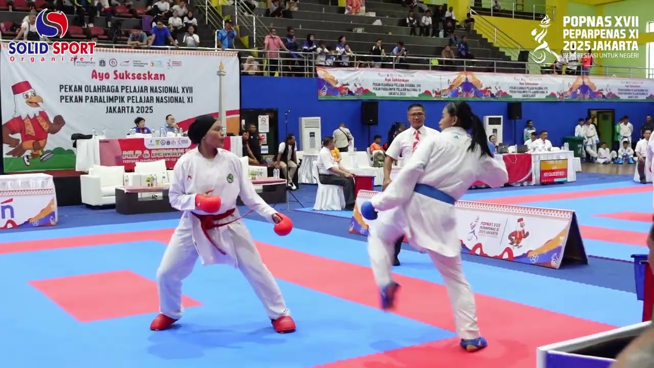 KUMITE BEREGU PUTRI JABAR VS JATIM | POPNAS KARATE 2025