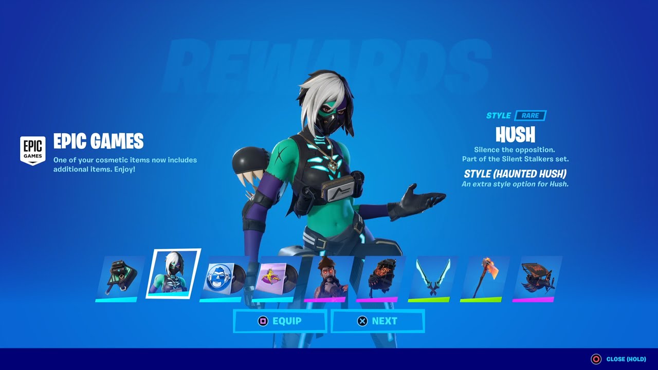 EPIC GAMES Gives TRUMAnn FREE Fortnite Skin HAUNTED HUSH Style Unlocking FREE Style Haunted Hush