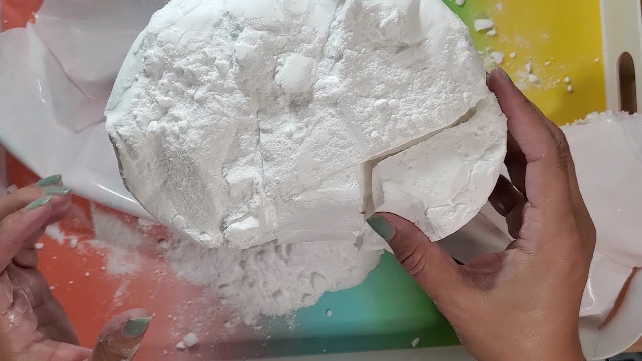 Big Baking Soda Bag Opening | Crush & Shave & Powder play