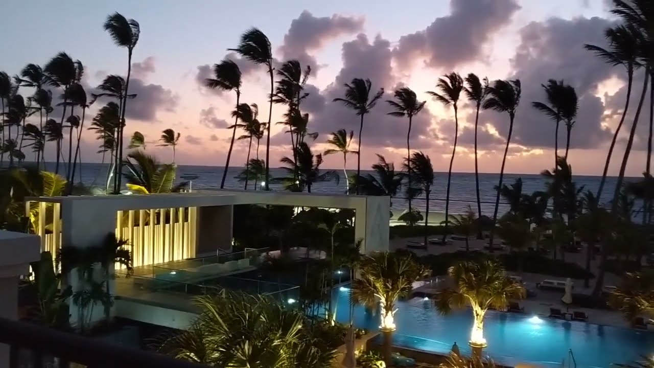 Secrets Royal Beach Punta Cana Preferred Club Master Suite Oceanfront at sunrise.