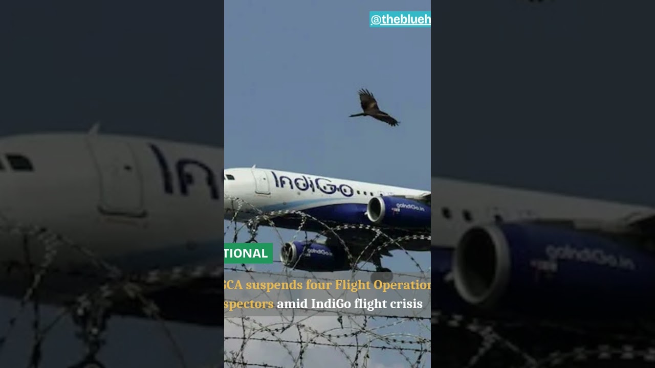 DGCA suspends four Flight Operations Inspectors amid IndiGo flight crisis #indigoairlines #dgca