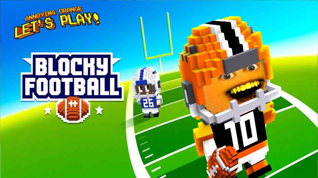 Annoying Orange Plays - Blocky Football