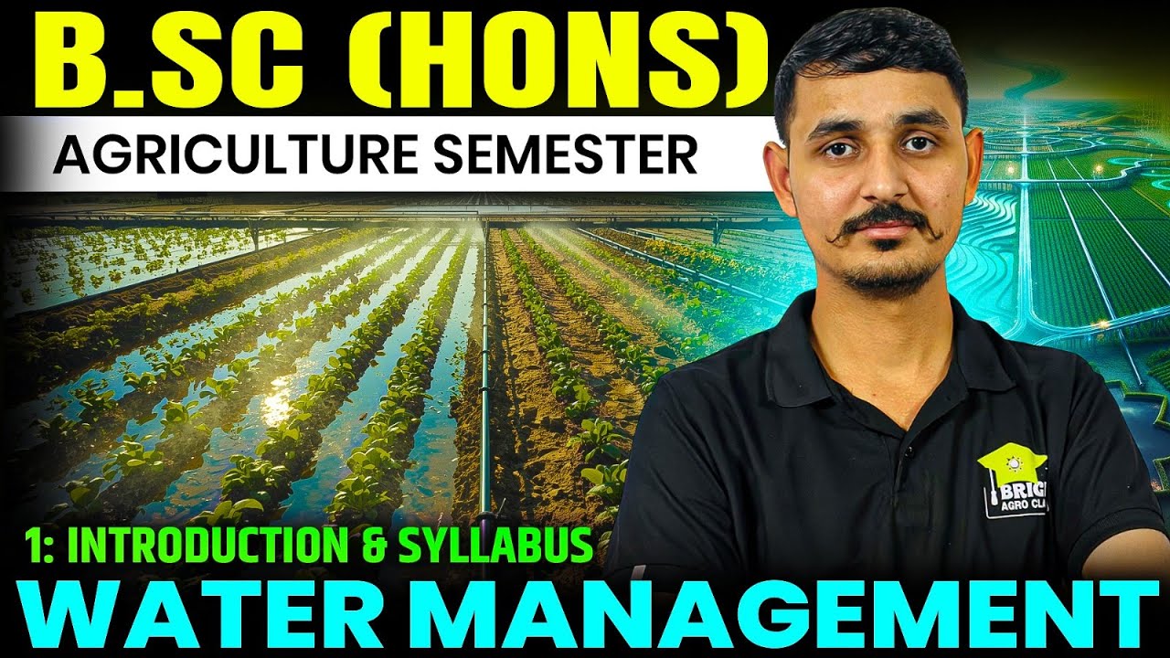 water management bsc agriculture | water management syllabus & introduction in BSc Agriculture