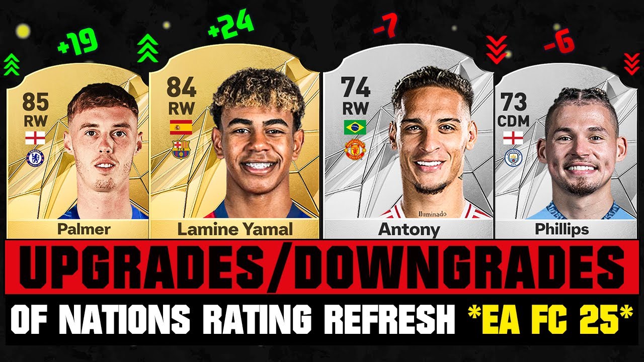 FIFA 25 | BIGGEST RATING UPGRADES & DOWNGRADES of Every Nation (EA FC 25)! 😱🔥 ft. Yamal, Palmer...