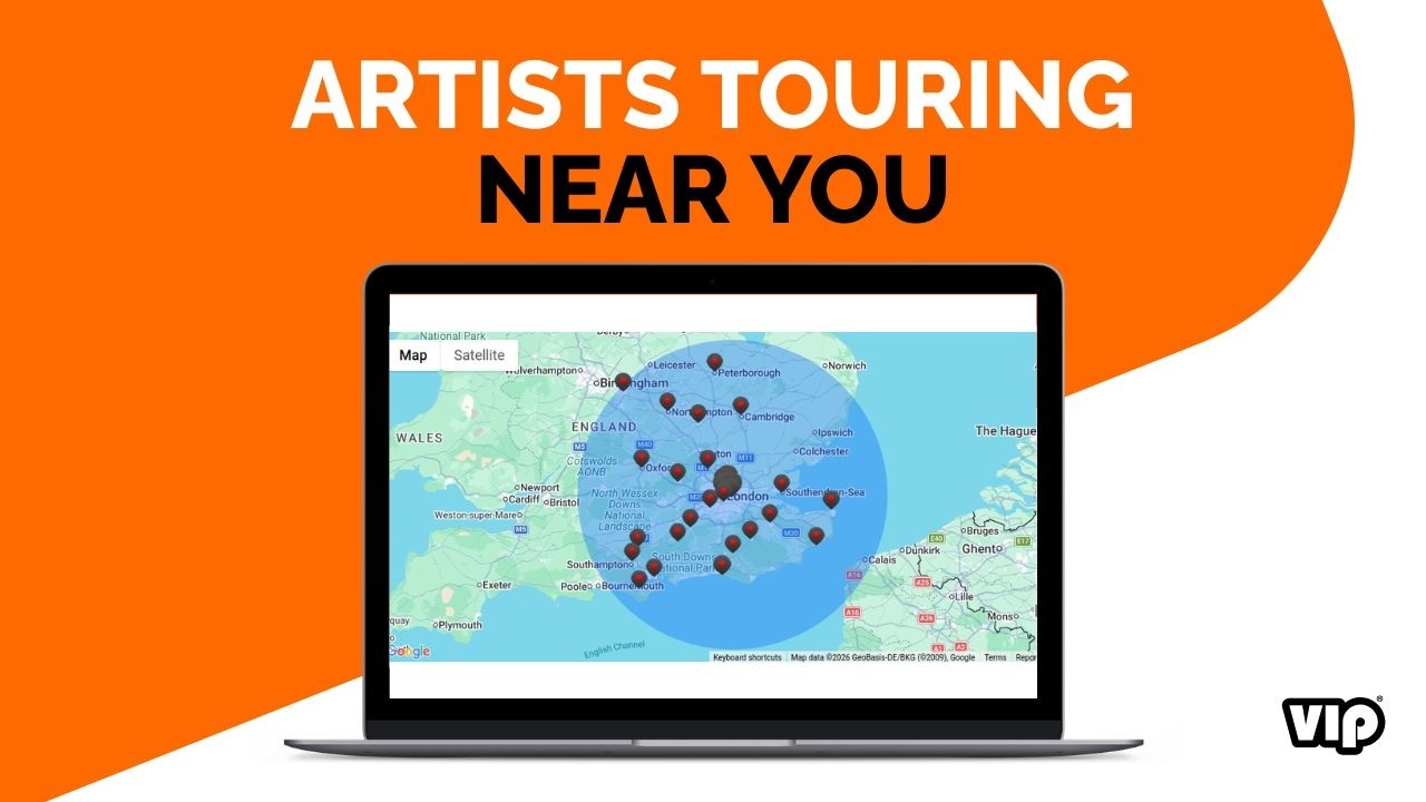 Find Artists Touring Near You (For Promoters & Talent Buyers) | VIP-Booking Tours Nearby