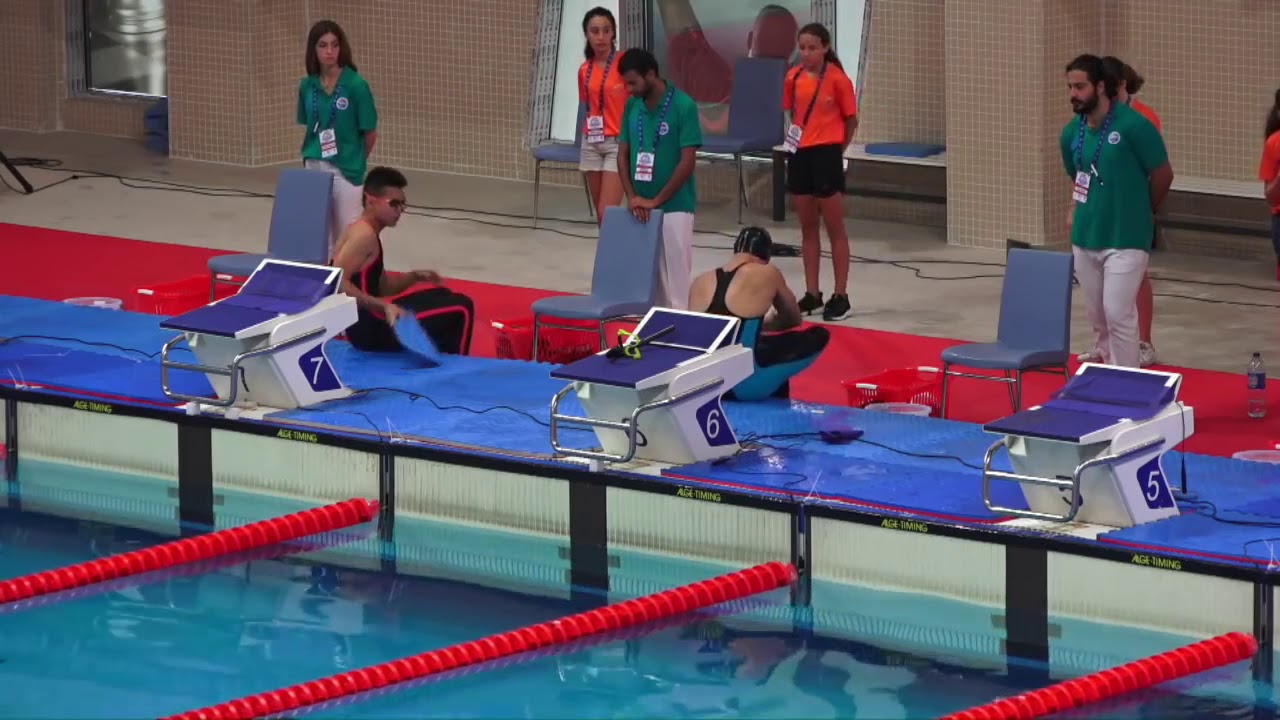 CMAS Finswimming European Junior Championship, 01.08.2018, Boys 50BF,  heat 1