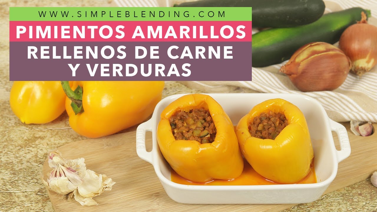 PIMIENTOS RELLENOS DE CARNE Y VERDURAS | Pimientos rellenos de carne | Pimientos fáciles