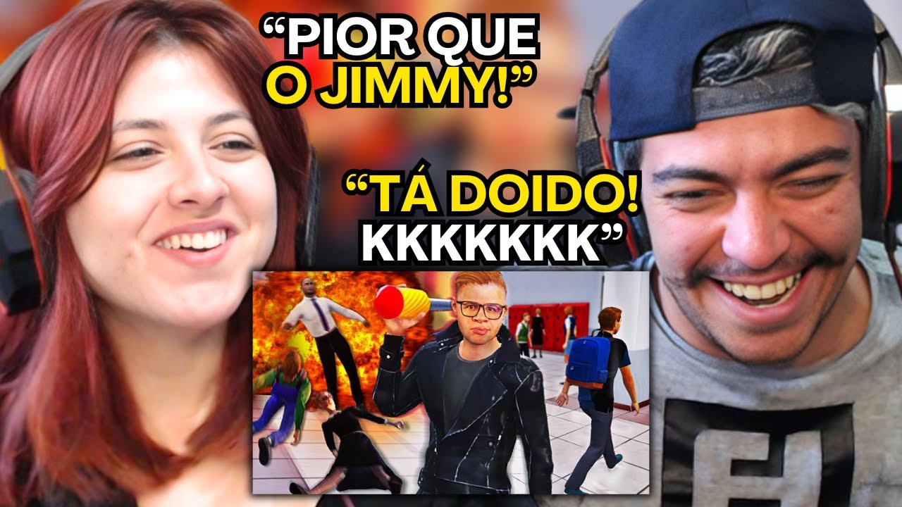 Games EduUu APRONTANDO MAIS ALGUMAS NA ESCOLA! - Bad Guys at School | REACT EM CASAL