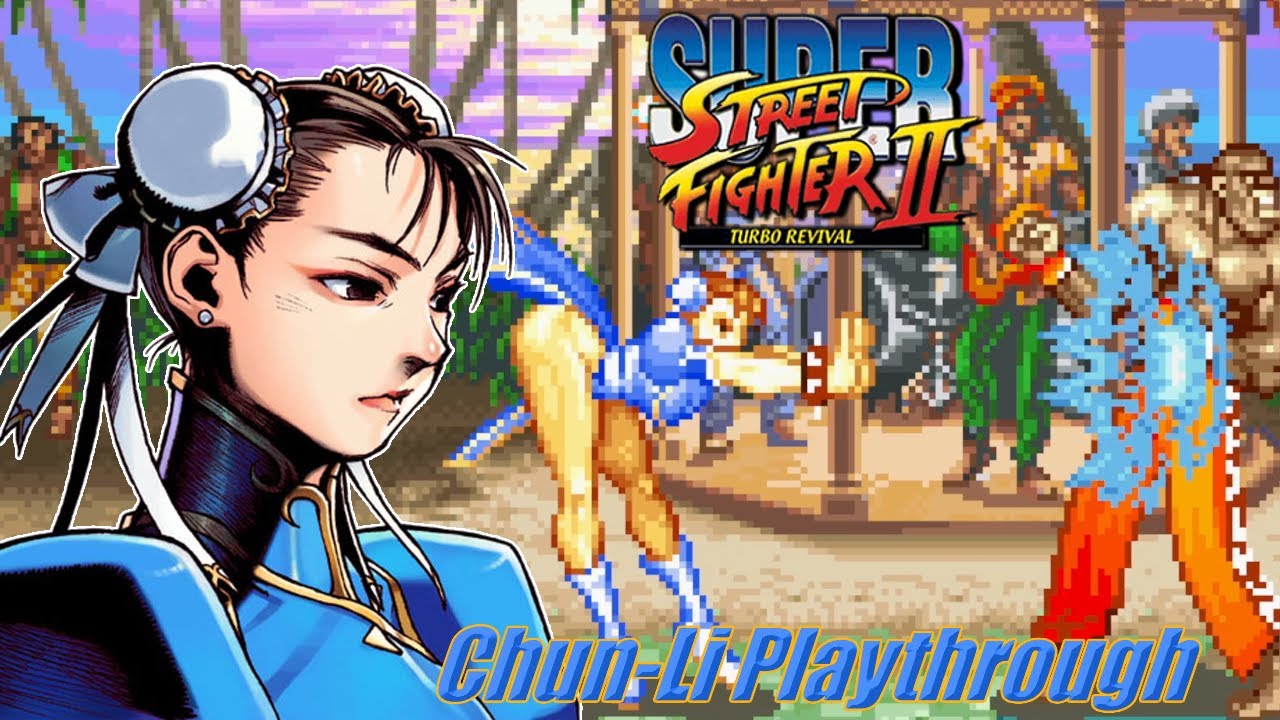 Super Street Fighter II Turbo Revival (GBA) - Chun-Li Arcade Playthrough