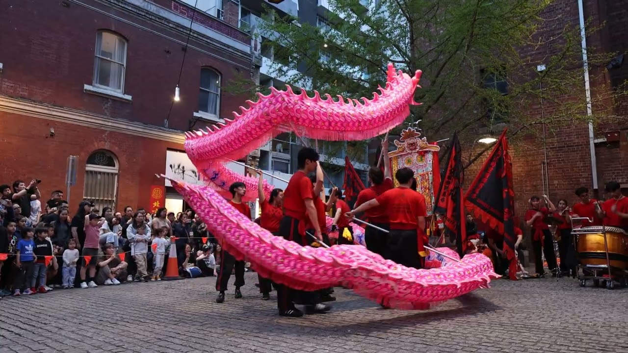 Dragon Dance in Melbourne - Mid Autumn Moon Festival 2025 Chinese Masonic Society  舞龍 舞龙 Lion