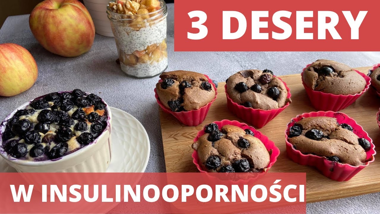 3 PYSZNE, ZDROWE DESERY W INSULINOOPORNOŚCI!🥰