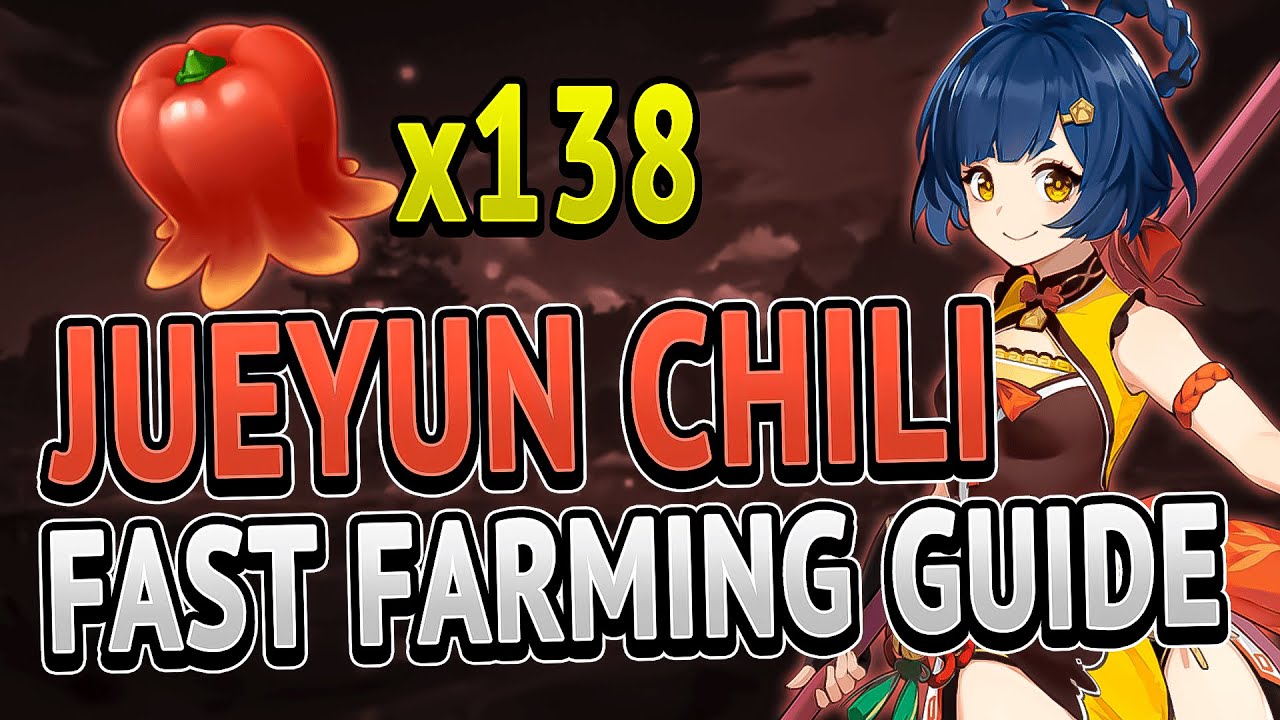 JUEYUN CHILI 138 Locations FAST FARMING ROUTE | Genshin Impact 1.6