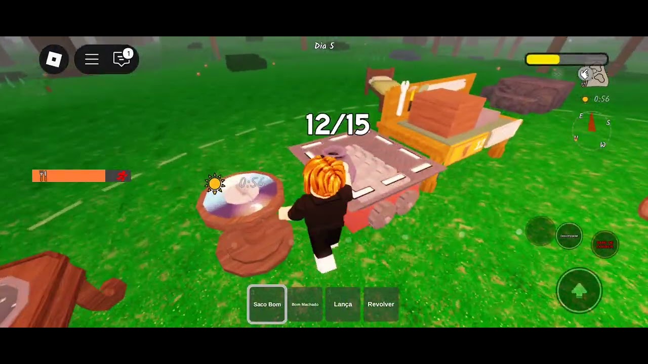 Jogando 99 noites na floresta com minha irmã 
