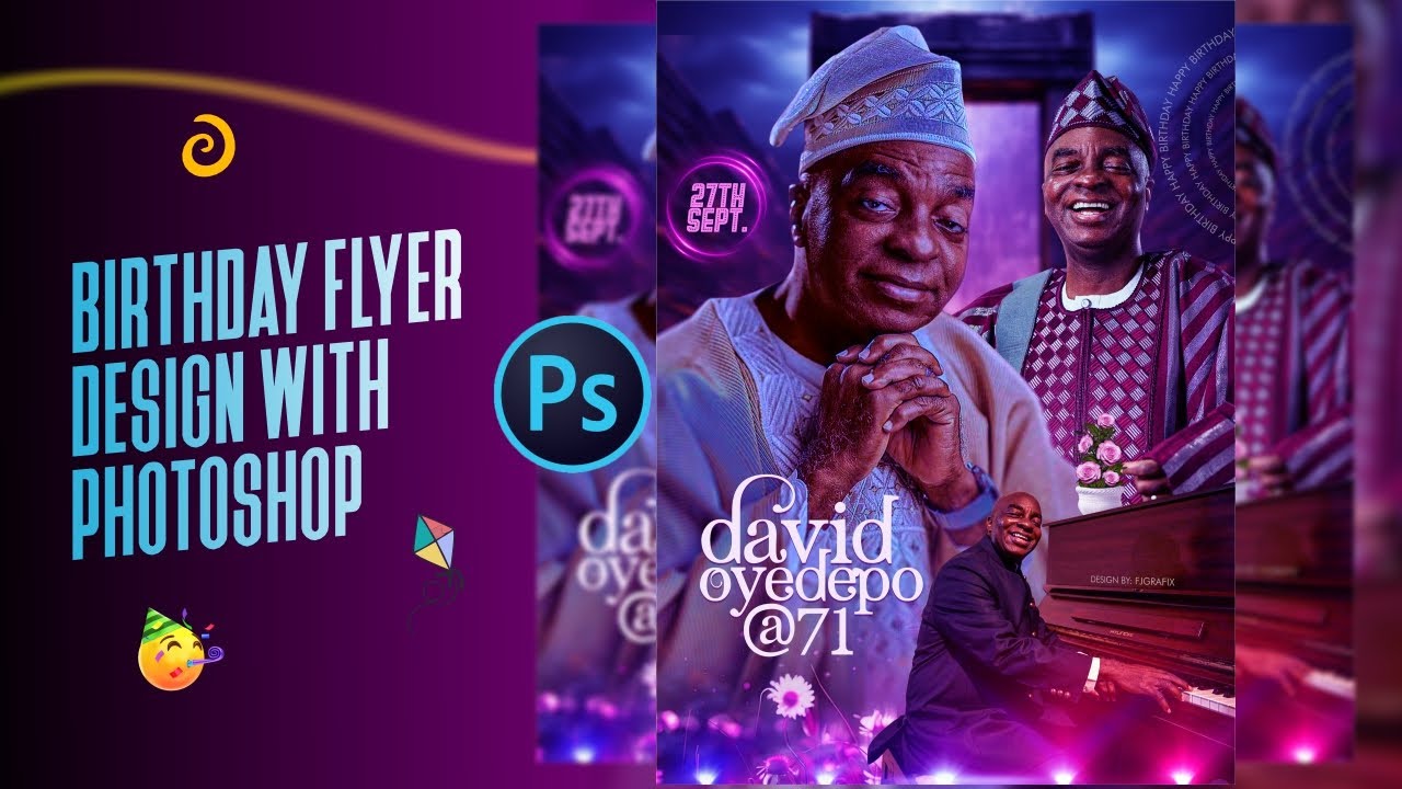 Papa Oyedepo at 71 flyer design