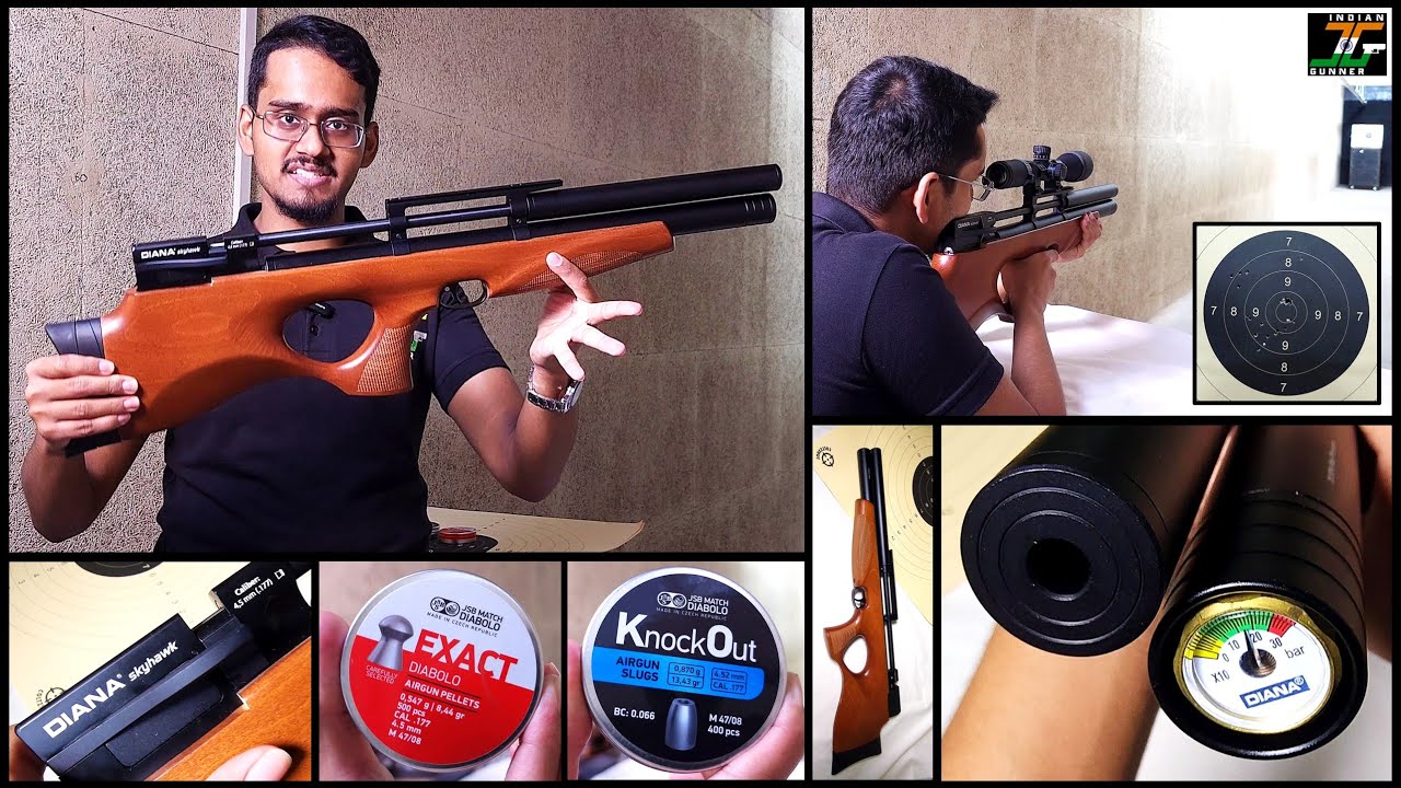 Diana Skyhawk Shooting Review 🇩🇪 .177 Bullpup PCP Air राइफल