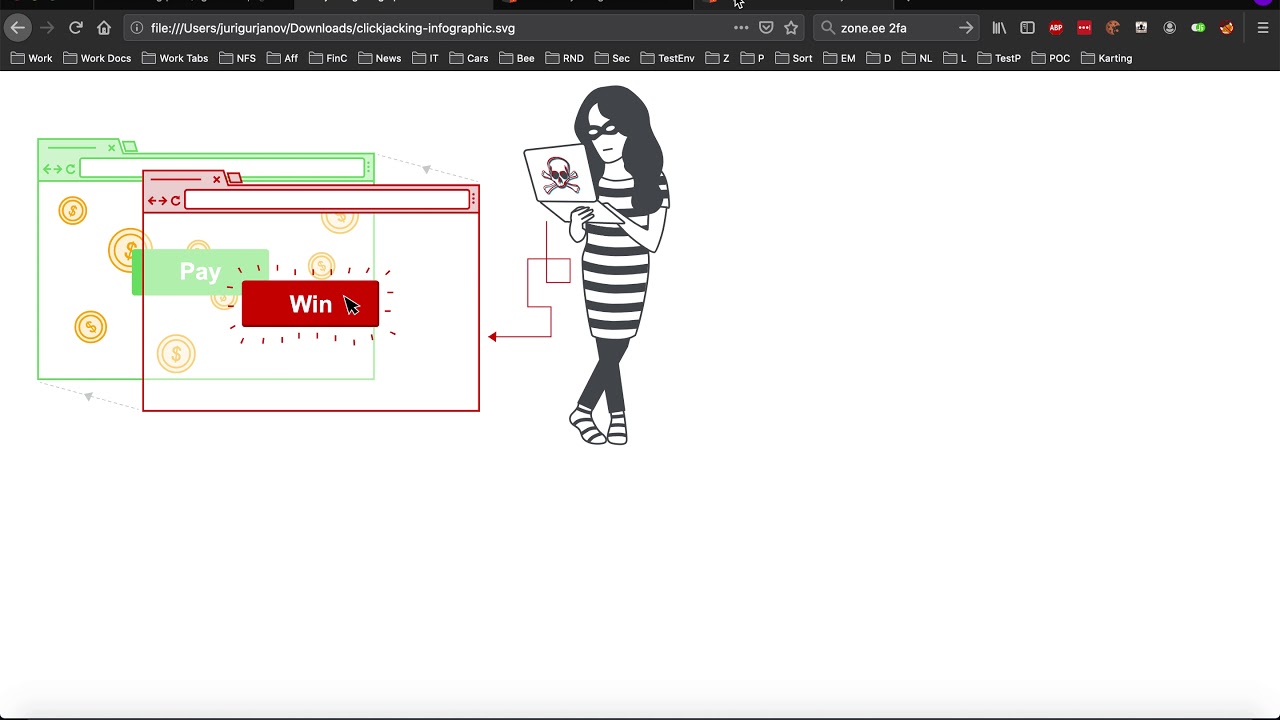 23. Тырим клики по карманам с Clickjacking