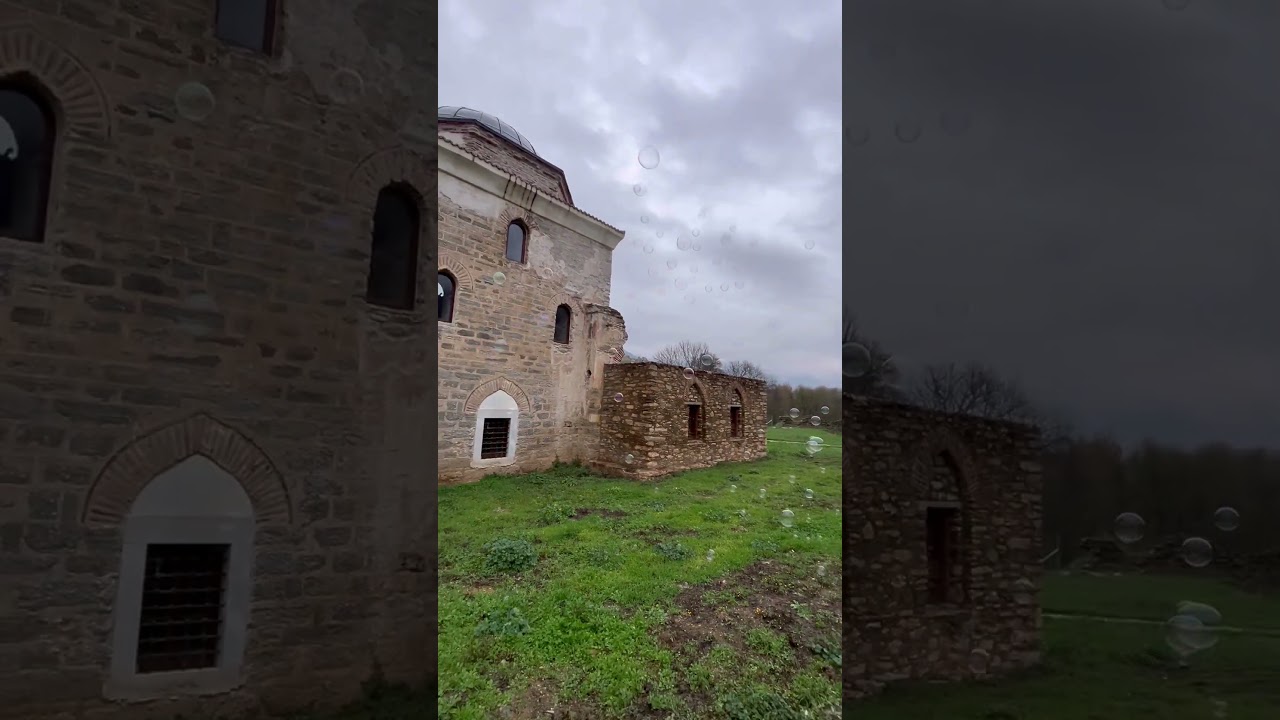 Interesting location I get to make bubbles at. Historic ruins, Tekke of Hassan baba at Tempi
