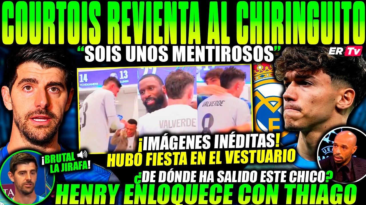 EL CULÉ HENRY ENLOQUECE con THIAGO LA NUEVA JOYA del REAL MADRID - COURTOIS DESTRUYE al CHIRINGUITO
