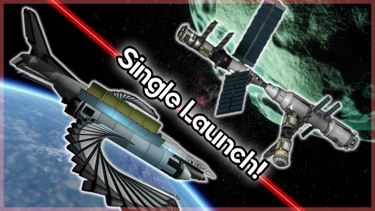 Can this HUGE SSTO Send a COMPLETE Mining Station to Minmus?