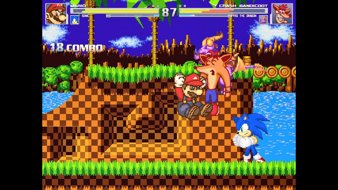 Mario & Sonic vs Crash Bandicoot & Spyro the Dragon