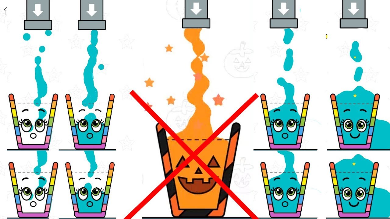 Happy Glass 3 Stars ( Level 321 - 350 ) Draw lines freely to complete levels!.