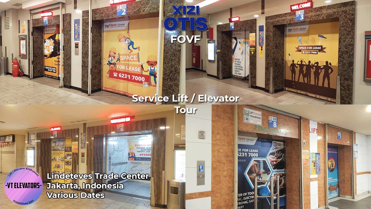 Tour of Service Lifts at LTC Glodok: XIZI OTIS FOVF