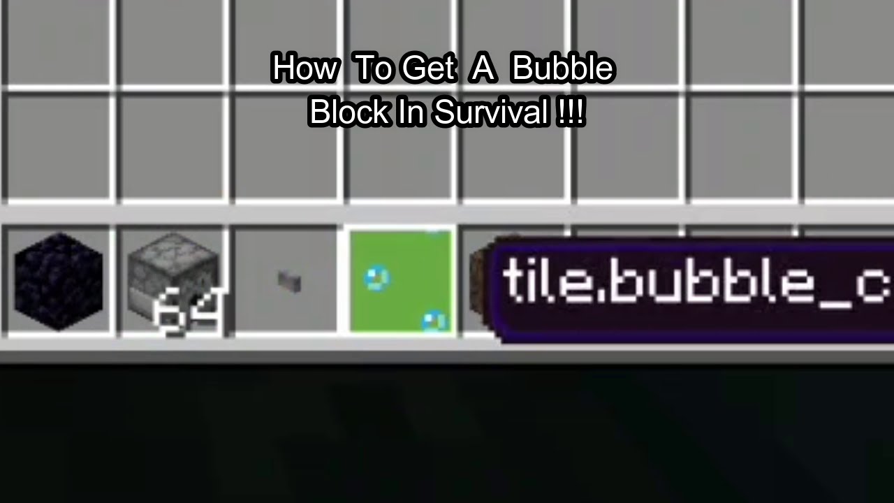 How To Get A Secret Bubble Block In Minecraft 1.18 Survival!! #Shorts