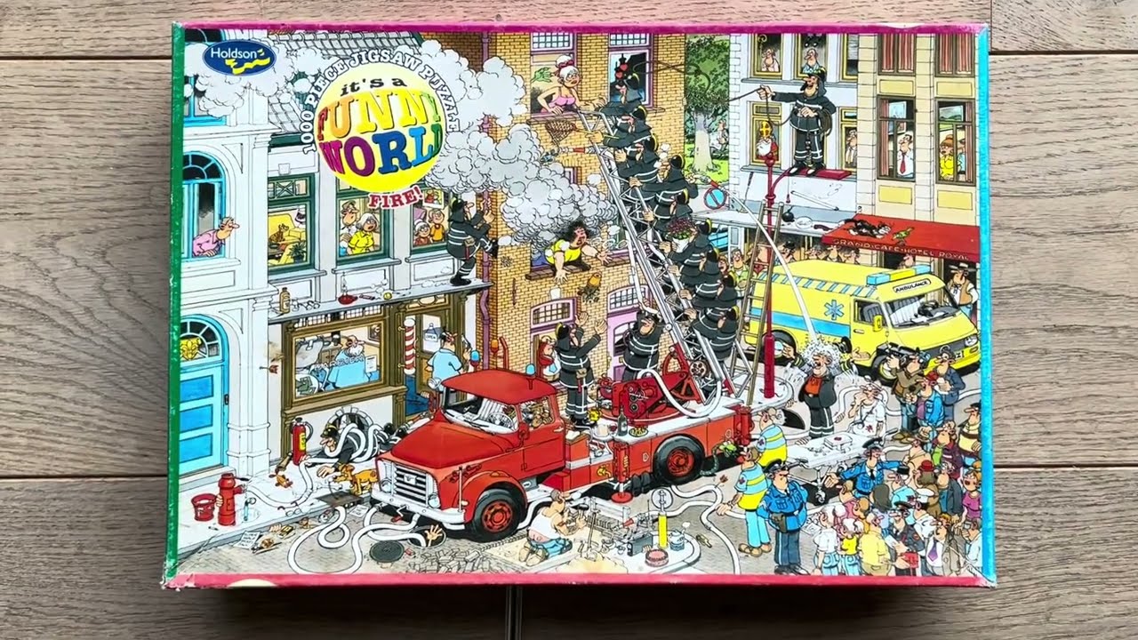 Jan van Haasteren Fire! Holdson Funny World. Nr 08641. Uitgifte 2006. @Puzzel 1000 Stukjes