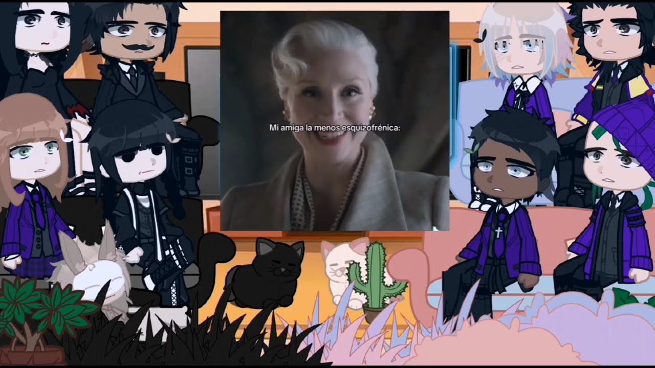 Wednesday reacts to happy videos 