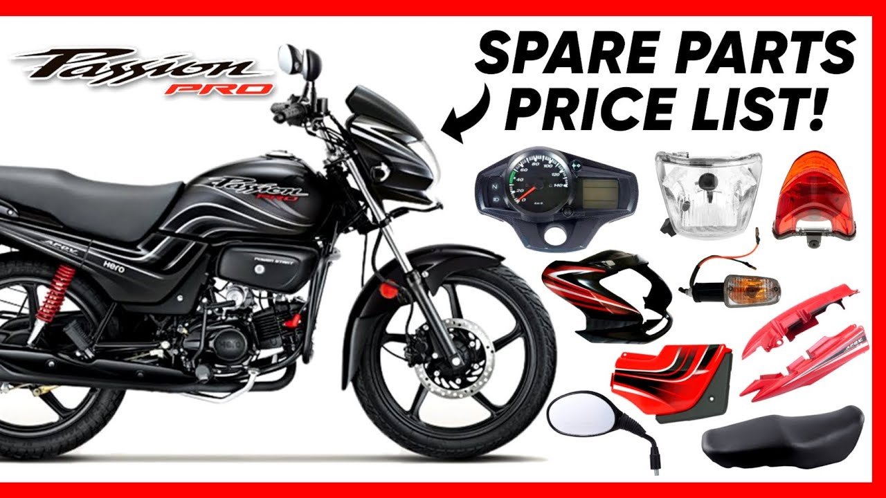 HERO PASSION PRO DIGITAL OLD MODEL - Spare Parts Price List 🔥 || Purchase Spare Parts ☎️ 9893235053