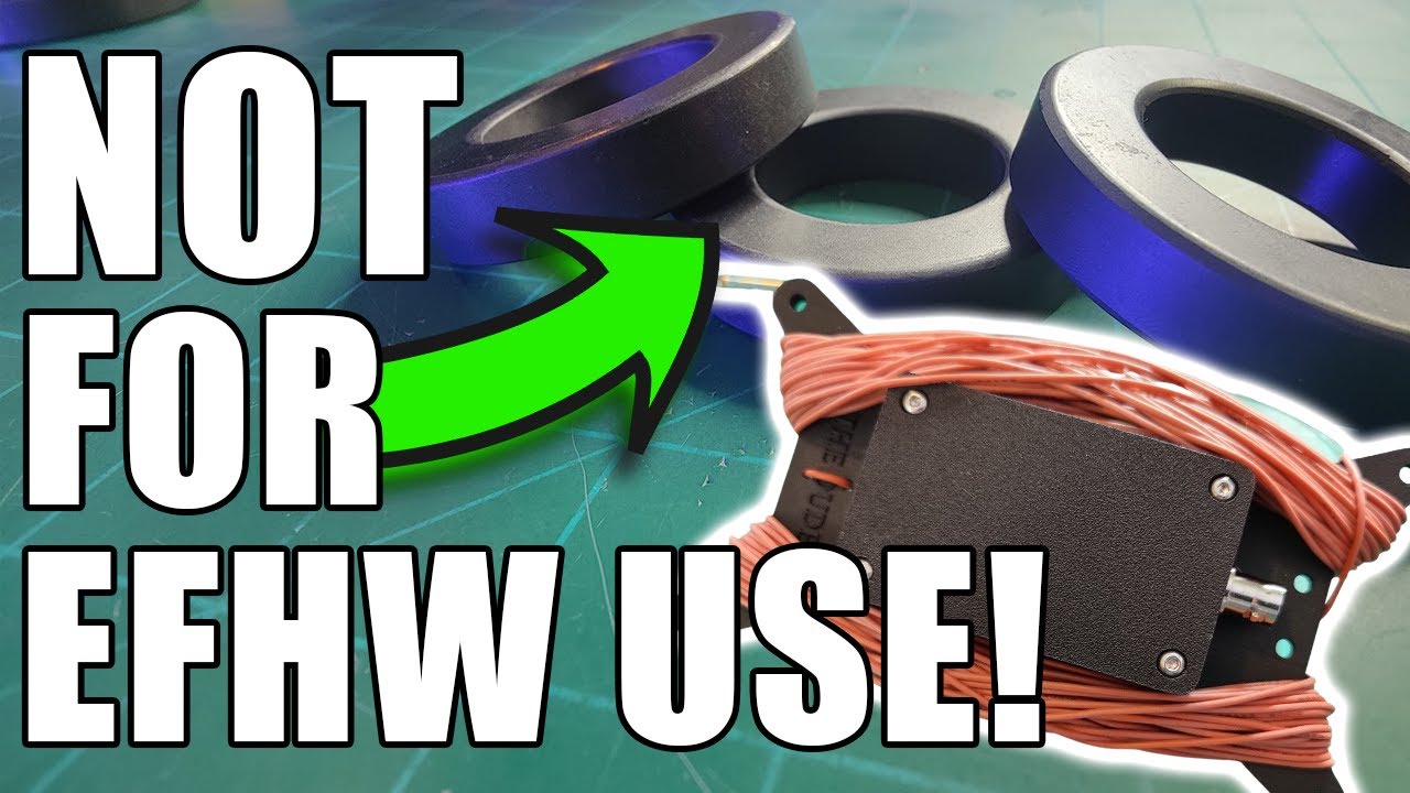 You are using the WRONG toroid for an EFHW Antenna, Maybe! Easy and Quick Method to Determine.