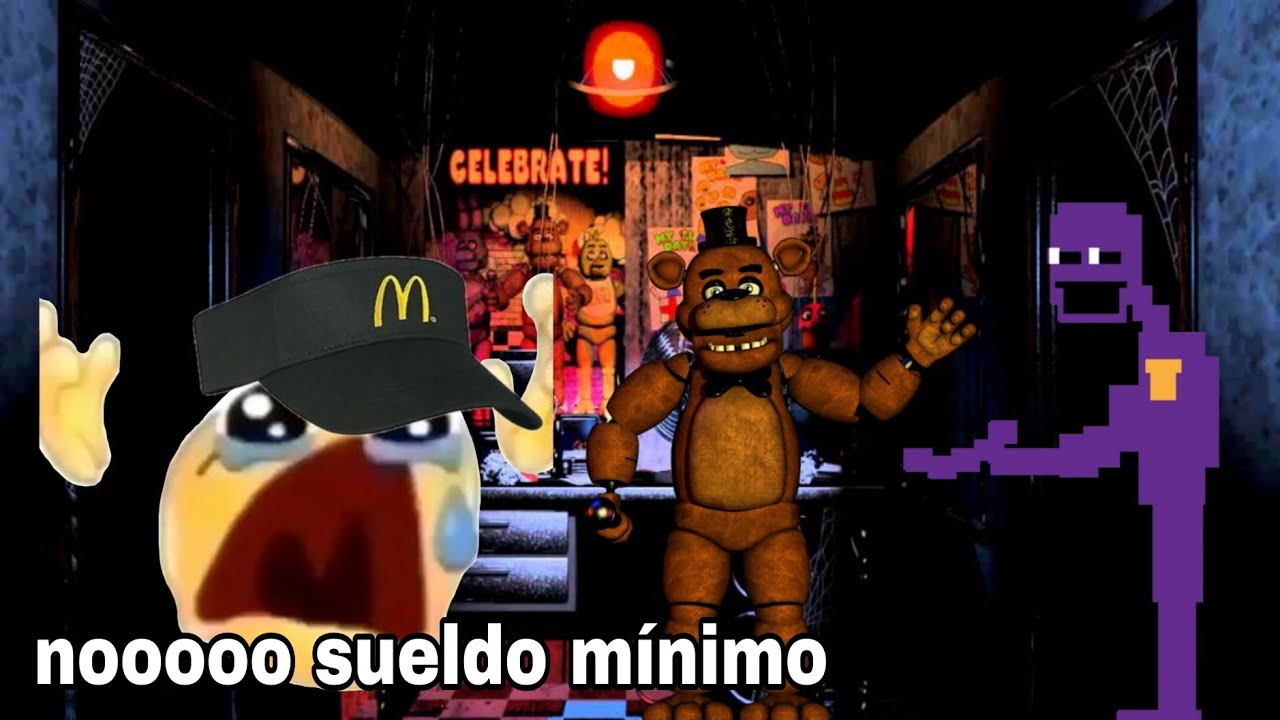 Me paso la noche 2 y 3 fnaf pt2 y me pagan con el sueldo mínimo 
