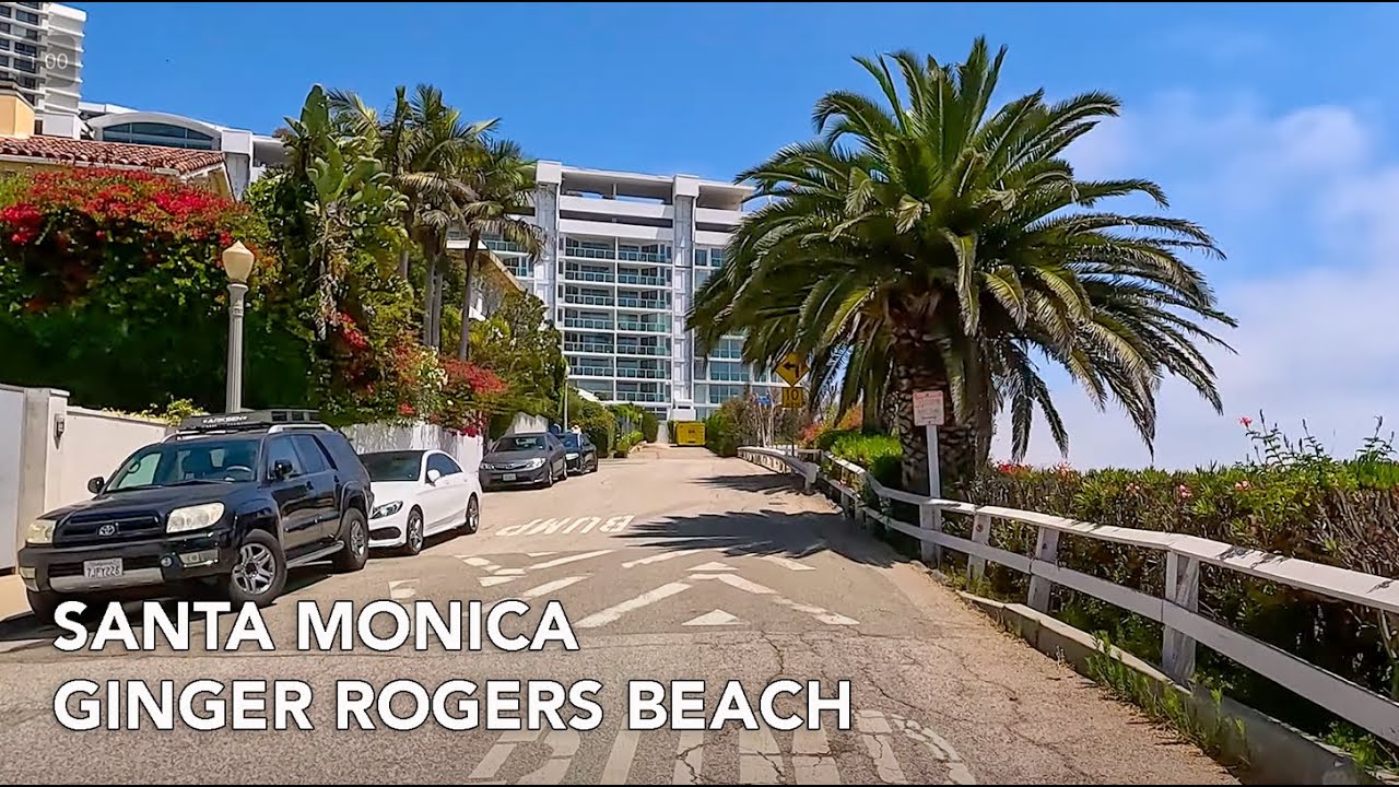 Driving to Santa Monica, Ginger Rogers Beach
