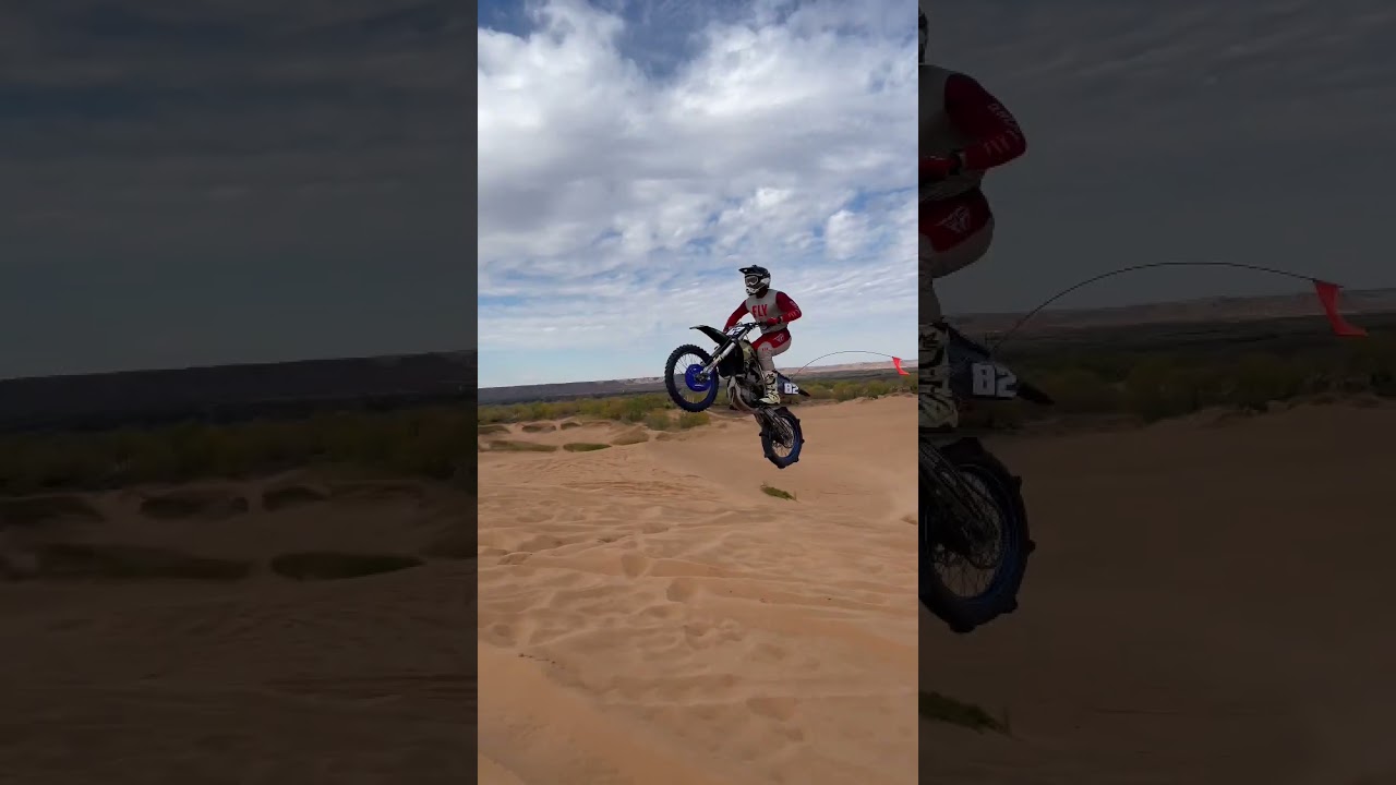100+ foot little Sahara dune jump