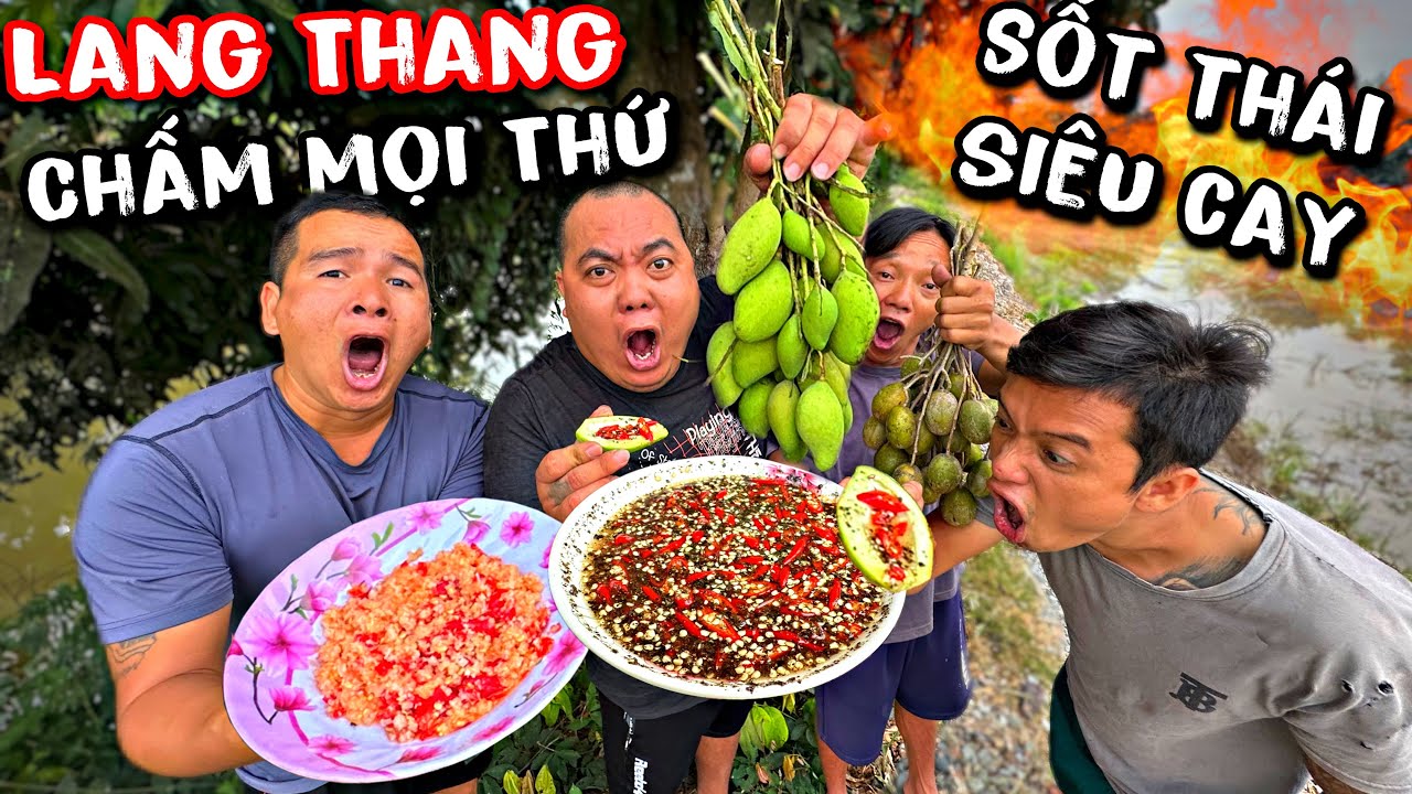 Chảy hết nước miếng khi xem thánh xàm lang thang ăn hết đồ chua cùng dĩa nước chấm siêu cay