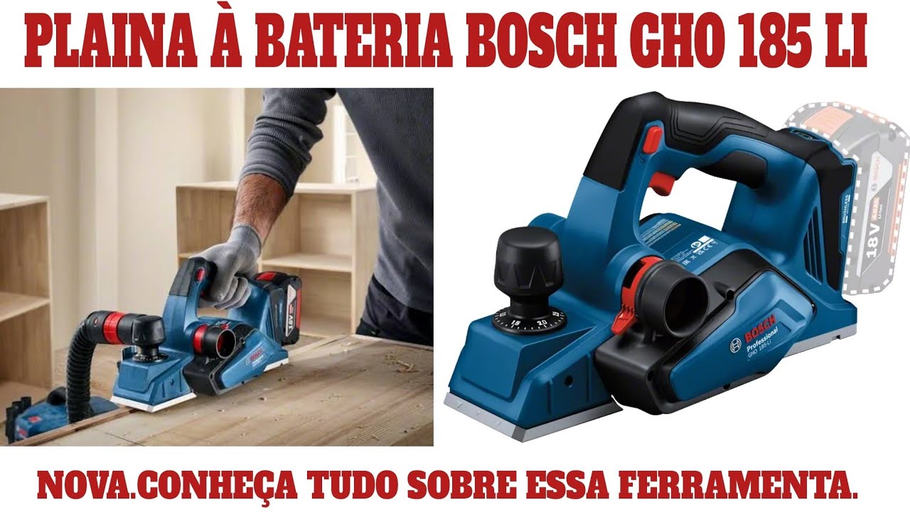 A PLAINA BOSCH À BATERIA MAIS AVANÇADA DO MUNDO - CONHEÇA TODAS AS FUNÇÕES E DICAS DE USO.